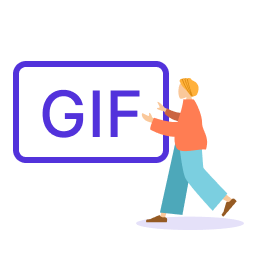 GIF mit Person