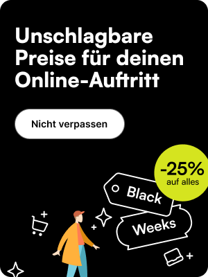 Black Weeks: 25 % Rabatt